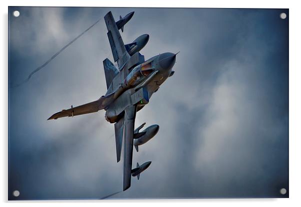 RAF Tornado at speed Acrylic by Andrew chittock