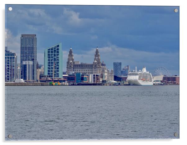 Liverpool Waterfront  Acrylic by Victor Burnside