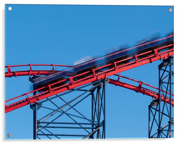 Roller Coaster Acrylic by Victor Burnside