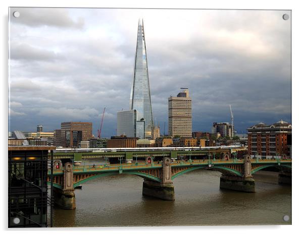 Southwark Bridge Acrylic by Victor Burnside