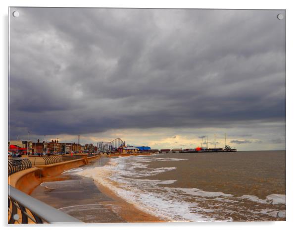 South Pier,Blackpool Acrylic by Victor Burnside