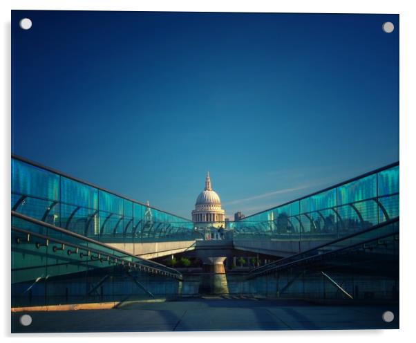 St Pauls Acrylic by Victor Burnside