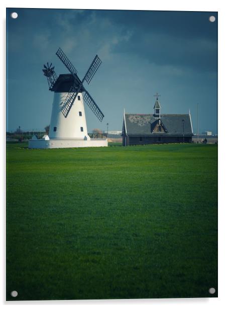 Lytham Windmill     Acrylic by Victor Burnside