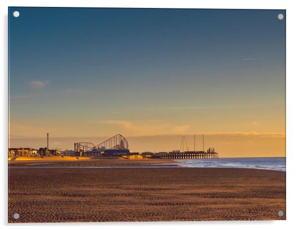 South Pier Acrylic by Victor Burnside