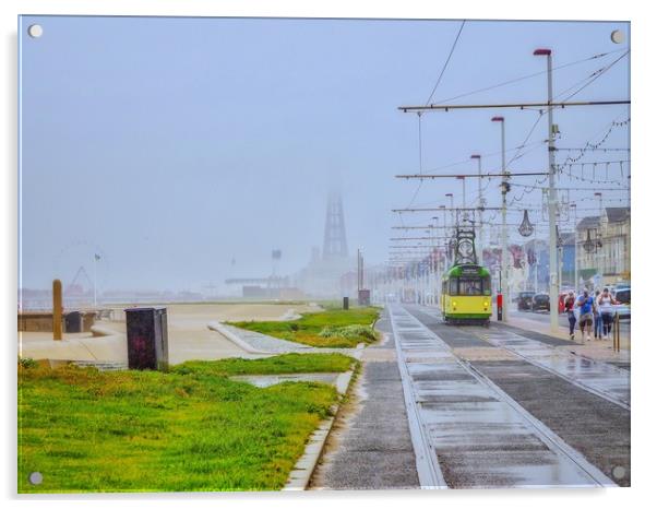 Blackpool Tram  Acrylic by Victor Burnside