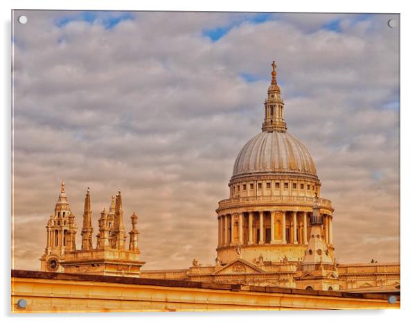St Pauls Cathedral,London,UK. Acrylic by Victor Burnside