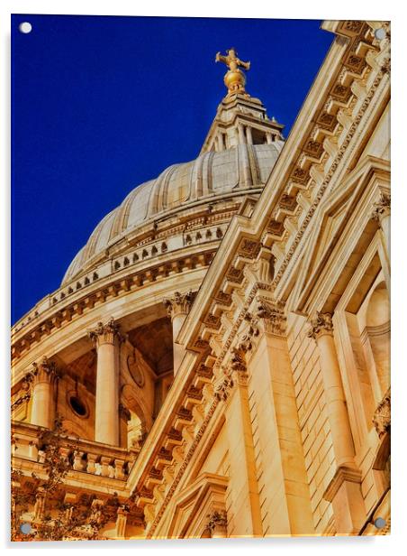          St Pauls Cathedral                        Acrylic by Victor Burnside