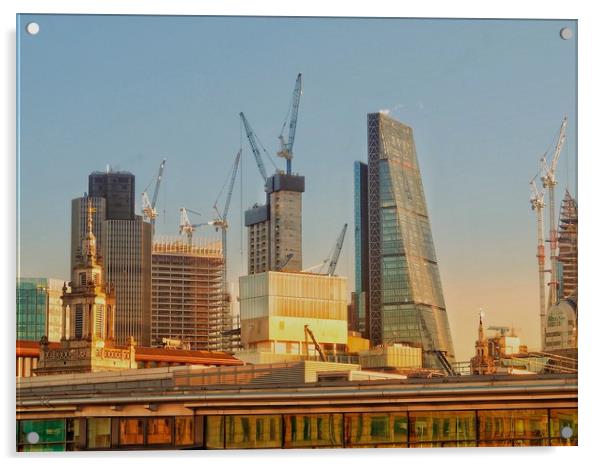               London Skyline                       Acrylic by Victor Burnside