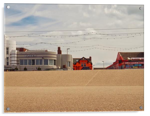 Blackpool Promenade    Acrylic by Victor Burnside