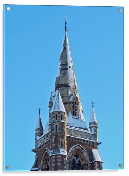 Church Steeple                                     Acrylic by Victor Burnside