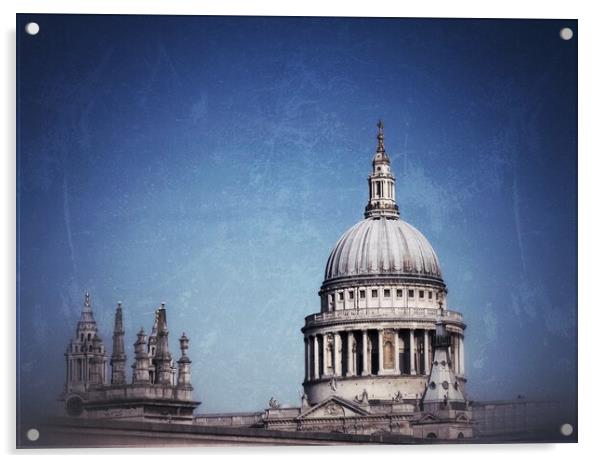 St Pauls Cathedral in London  Acrylic by Victor Burnside