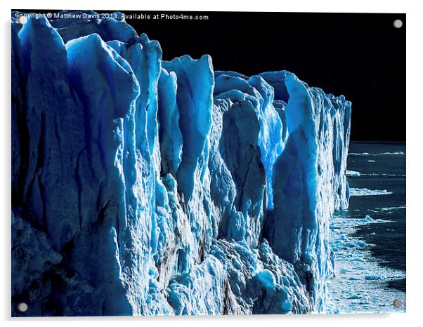Glacier Warming Acrylic by Matthew Davis