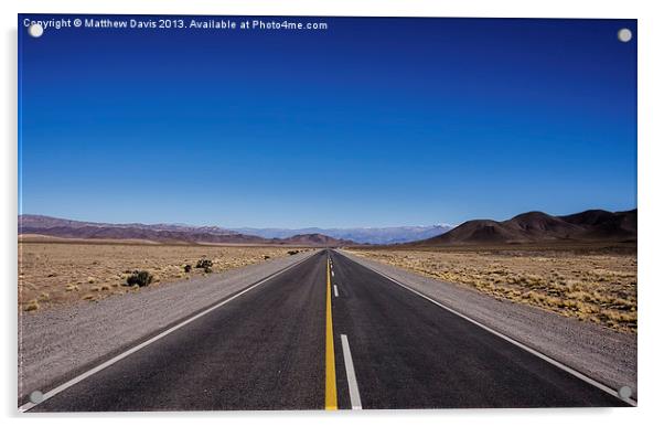 Road to Tupiza Acrylic by Matthew Davis