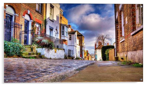 Upnor High Street, Kent Acrylic by Robert Cane