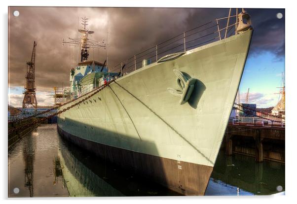 HMS Cavalier, Chatham Naval Dockyard Acrylic by Robert Cane
