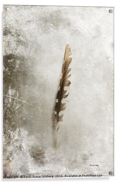 Standing Feather Acrylic by Randi Grace Nilsberg