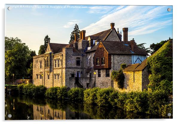 Archbishops Palace Acrylic by Anthony Rigg