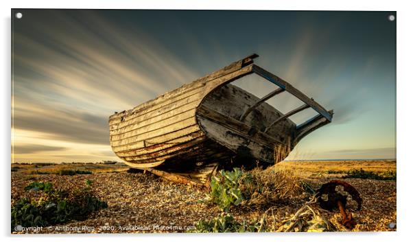 Abandoned Boat Acrylic by Anthony Rigg