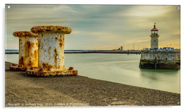 Ramsgate Lighthouse Acrylic by Anthony Rigg