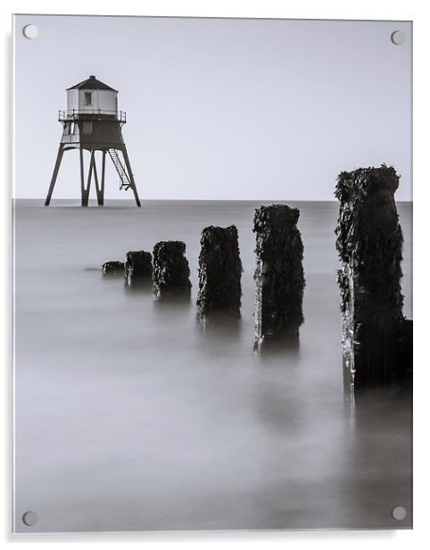 Dovercourt Lighthouse Acrylic by Tristan Morphew
