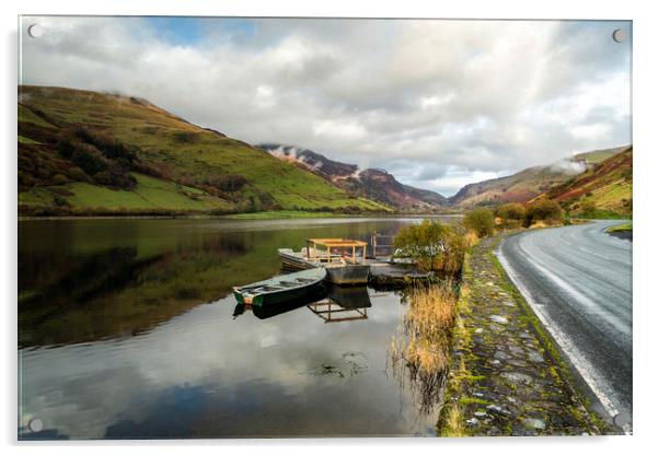 Llyn Mwyngill. (Tal-y-llyn Lake.) Acrylic by Tristan Morphew