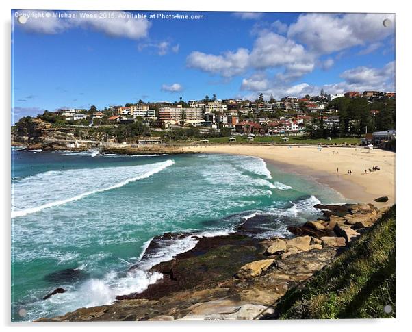 Bronte Beach  Acrylic by Michael Wood