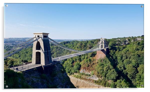 The Clifton Suspension Bridge Acrylic by Michael Wood