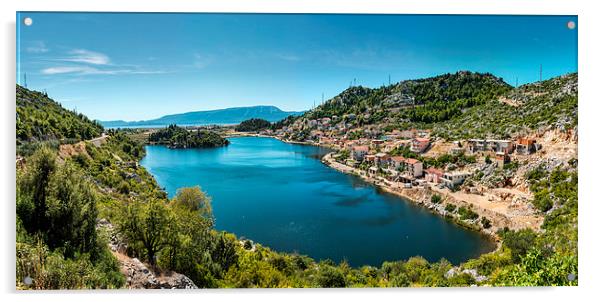 Picturesque sea bay in south Dalmatia Acrylic by Robert Parma