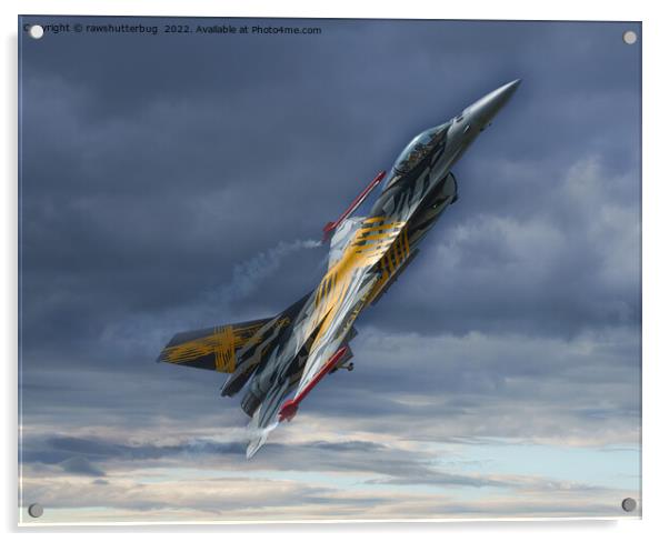 F-16 XTM X-Tiger Acrylic by rawshutterbug 