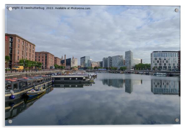 Liverpool Salthouse Dock Reflection Acrylic by rawshutterbug 
