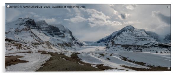 Canada Columbia Icefield Panorama Acrylic by rawshutterbug 