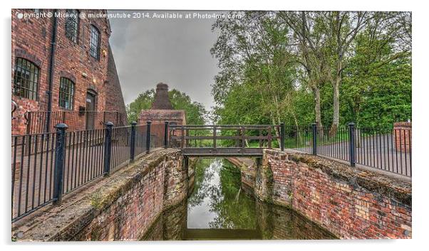 Shropshire Canal At The Coalport Acrylic by rawshutterbug 