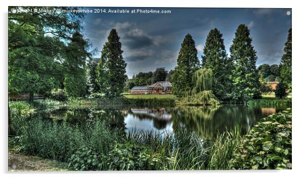 Glasshouse At Weston Park Acrylic by rawshutterbug 