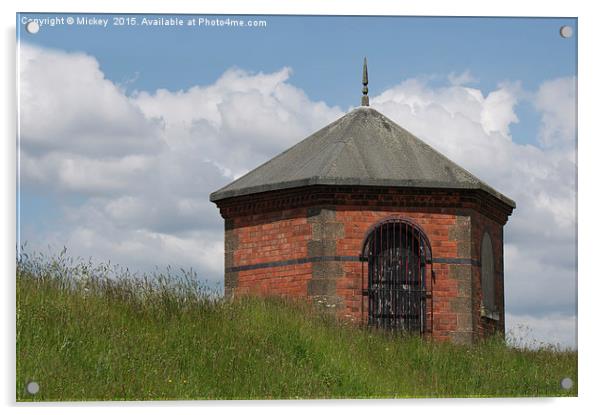 Chasewater Valve House Acrylic by rawshutterbug 