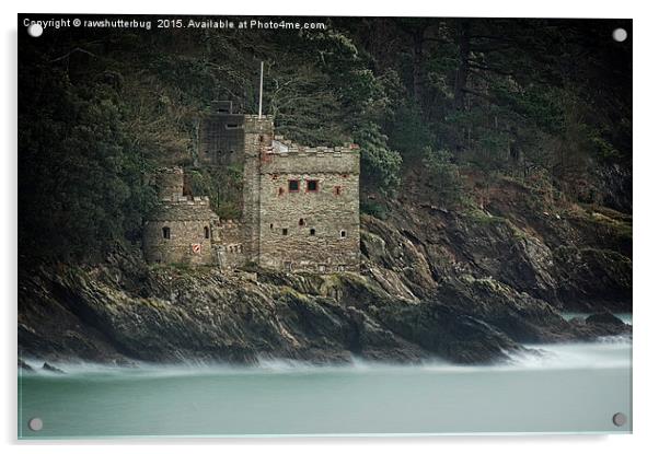 Kingswear Castle Devon Acrylic by rawshutterbug 