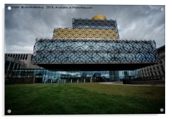 Birmingham City Library Acrylic by rawshutterbug 