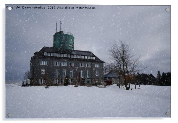 Snowy Kahler Asten Tower Acrylic by rawshutterbug 