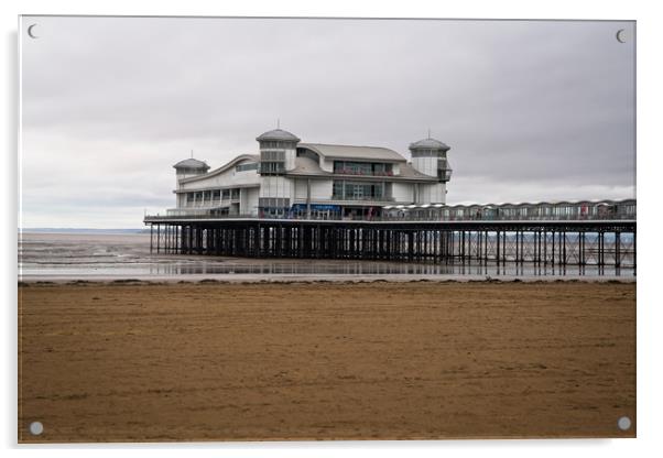Weston-Super-Mare Grand Pier Acrylic by rawshutterbug 