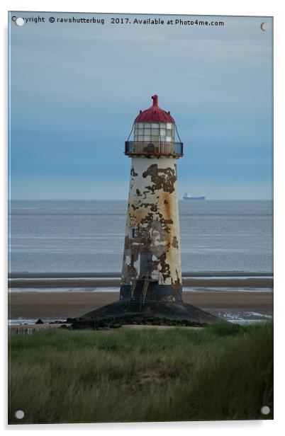 Talacre Lighthouse Acrylic by rawshutterbug 