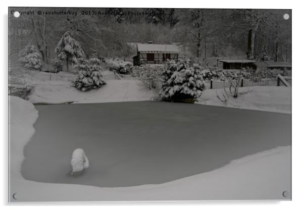 Winter Retreat Acrylic by rawshutterbug 