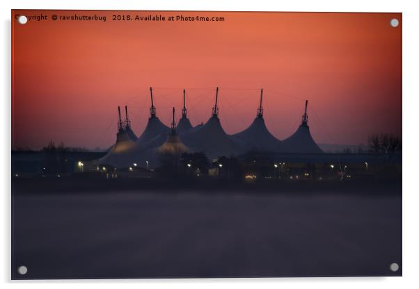 Butlins Minehead Sunrise Acrylic by rawshutterbug 