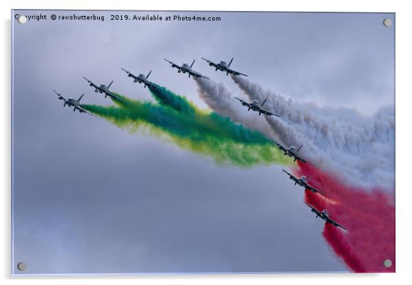 Frecce Tricolori Acrylic by rawshutterbug 