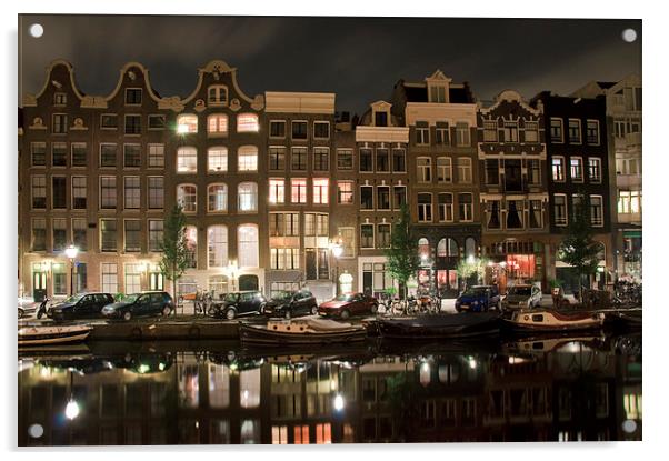 Amsterdam Nights Acrylic by Andy Walker