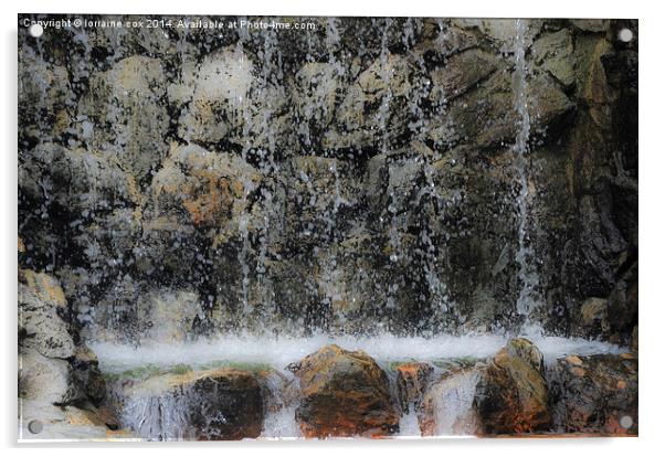 Waterfall Acrylic by lorraine cox