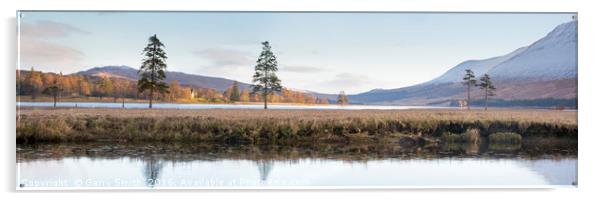 Loch Tulla Panorama. Acrylic by Garry Smith