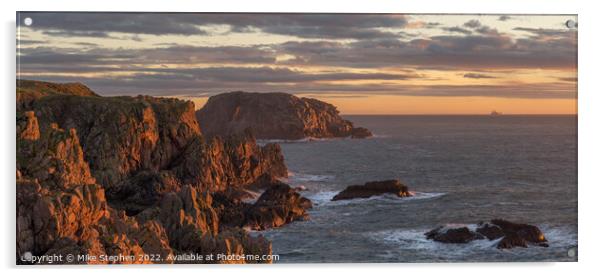 Rocky Coastline Acrylic by Mike Stephen