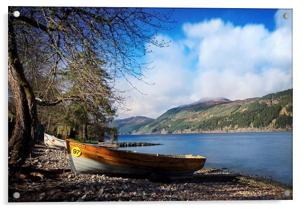  Loch Ness Shoreline Acrylic by Mike Stephen