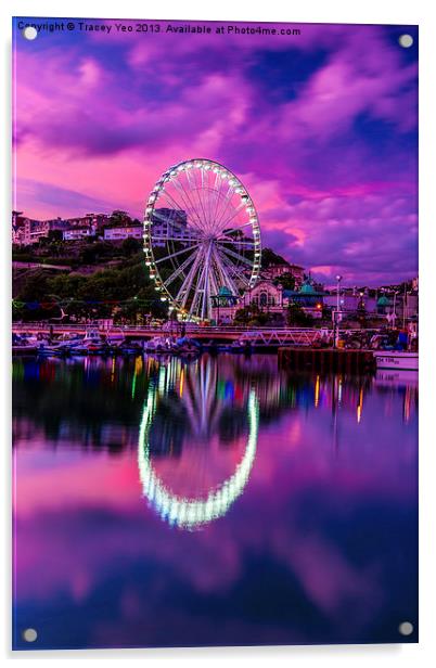Riviera Big Wheel. Acrylic by Tracey Yeo