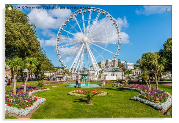 Princess Gardens Torquay. Acrylic by Tracey Yeo