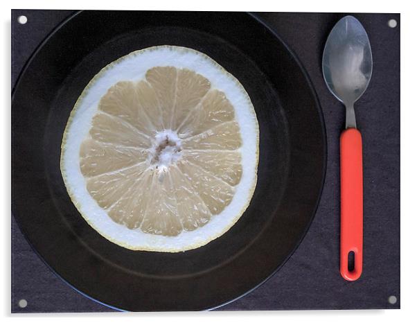 Sliced Grapefruit Acrylic by Steve Outram